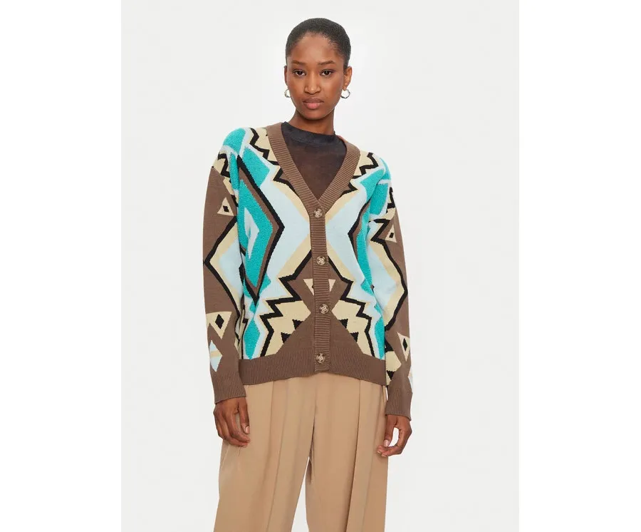 obrazek 1 Fracomina Kardigan FJ24WT8001K468F8 Brązowy Regular Fit