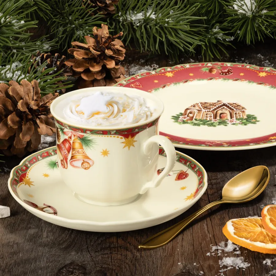 obrazek 4 Porcelanowa filiżanka do kawy zdobiona świątecznym motywem - Seltmann Weiden