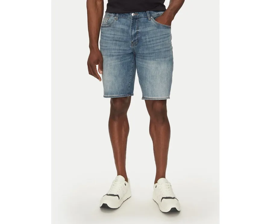 obrazek 1 Armani Exchange Szorty jeansowe XM000073 AF13331 MB001 Niebieski Slim Fit