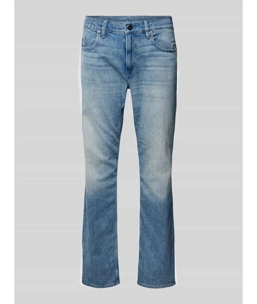 obrazek 1 Jeansy o kroju straight fit z naszywką z logo model ‘Mosa’