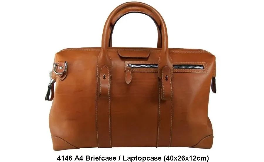 picture 2 Leather briefcase for a laptop and documents – Hamman
