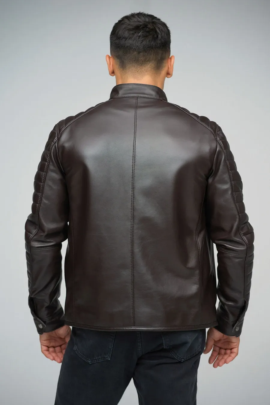 obrazek 3 Skórzana kurtka dla mężczyzn idealna na spotkania biznesowe - A&A Vesa