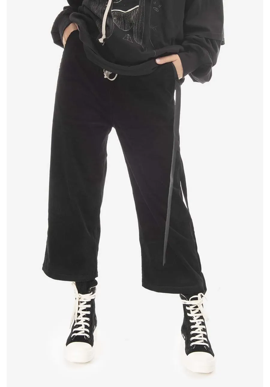 obrazek 1 Rick Owens spodnie sztruksowe medium waist DS02B4323.VS.BLACK-Black