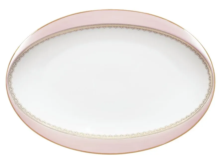 obrazek 1 Owalny porcelanowy półmisek 35 cm Grace do jadalni