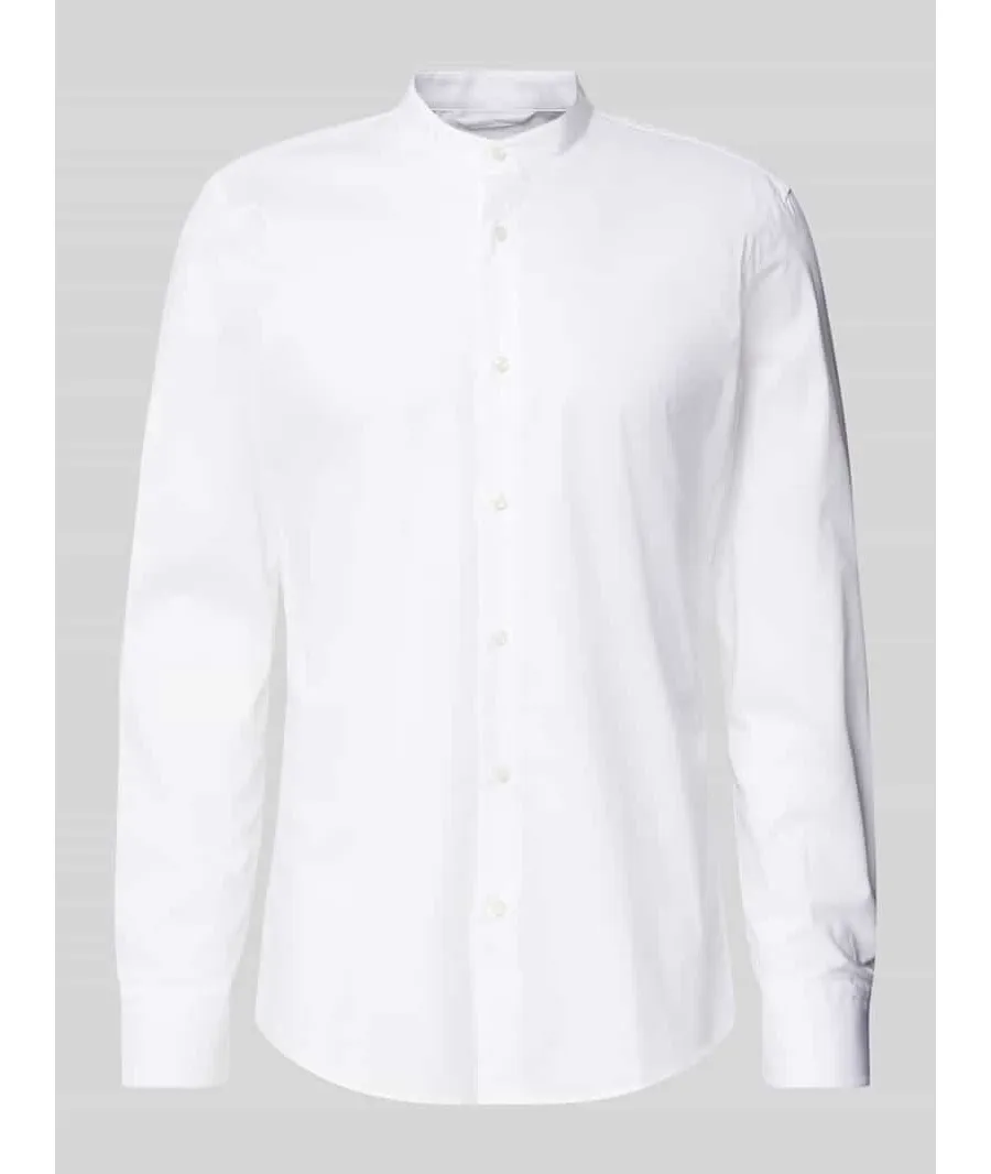 obrazek 1 Koszula biznesowa o kroju slim fit ze stójką model ‘Hank’
