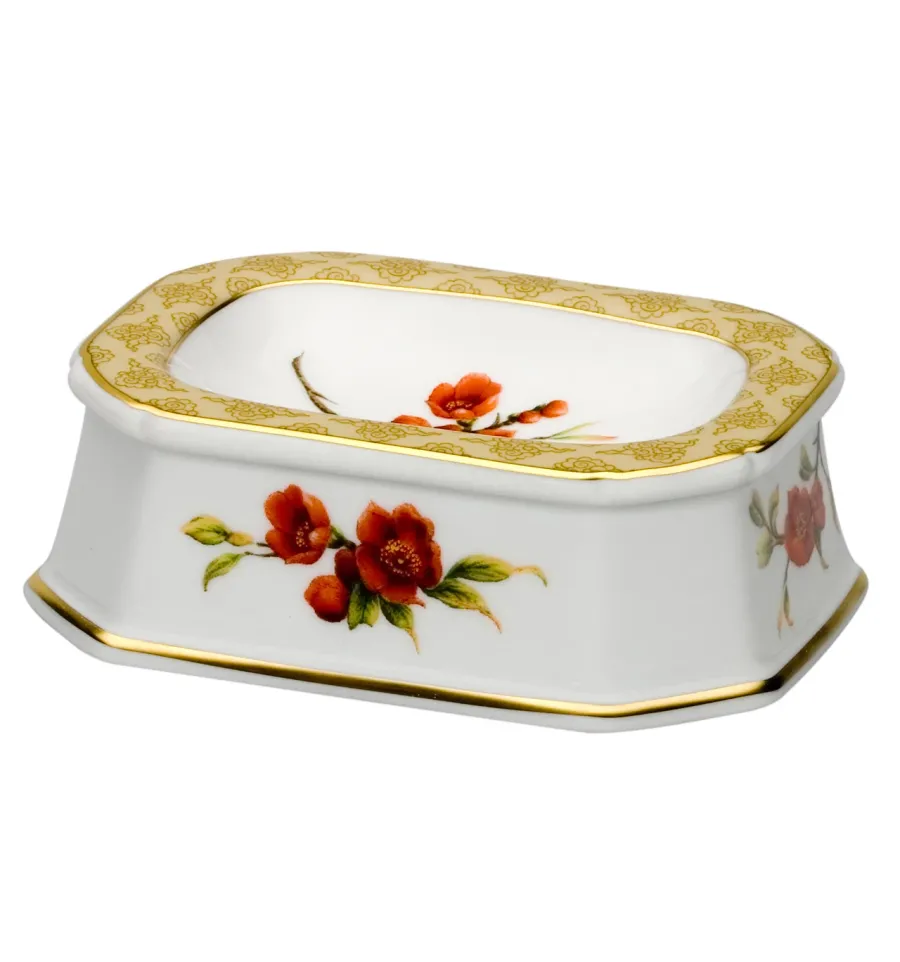 obrazek 1 Porcelanowa solniczka Jose Manuel z przedstawieniem kwiatów - Vista Alegre