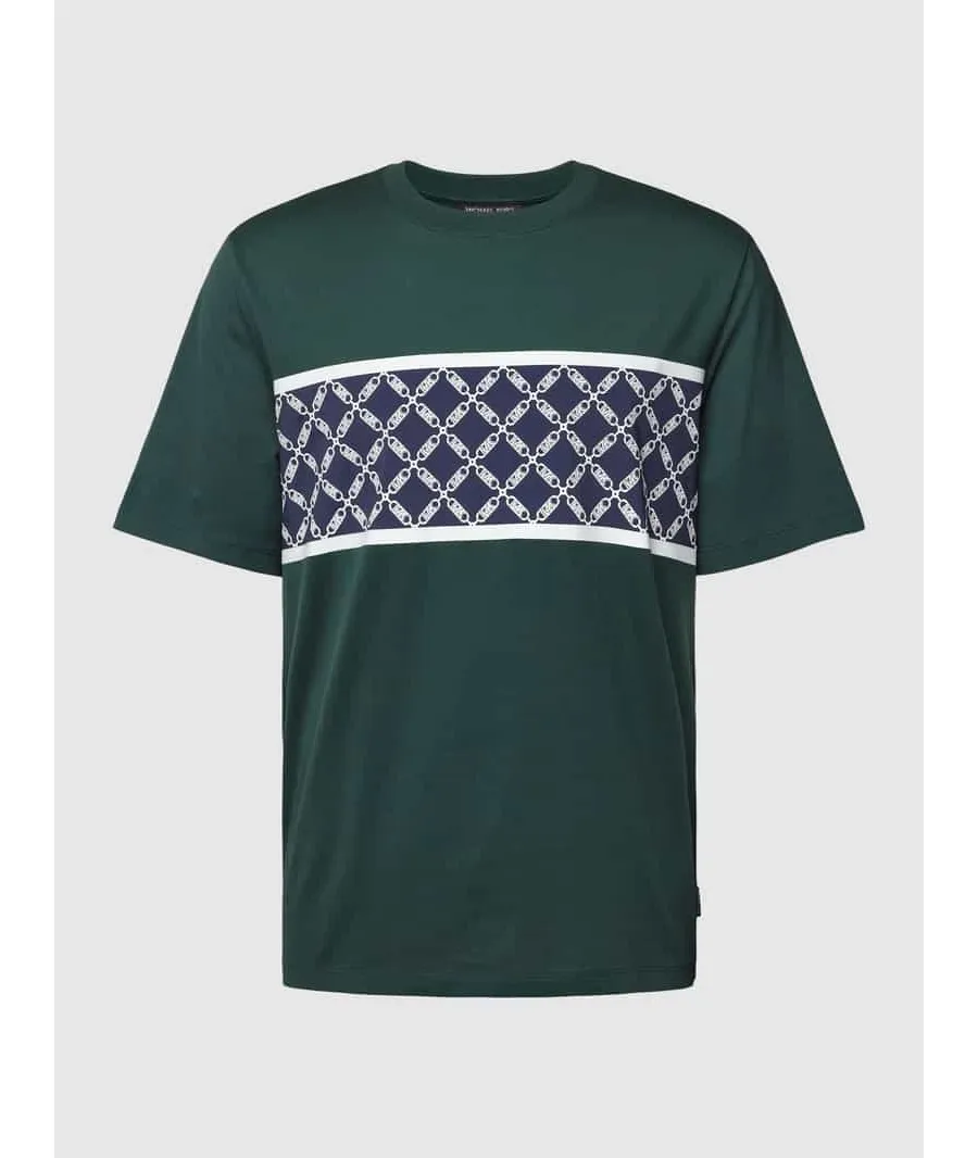 obrazek 1 T-shirt ze wzorem w blokowe pasy model ‘EMPIRE STRIPE’