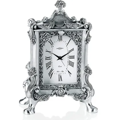 Picture Silver-plated floor clock