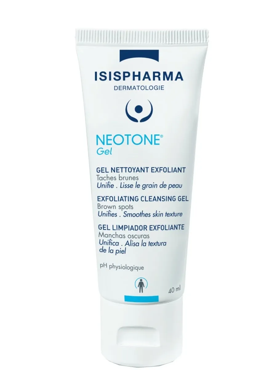 obrazek 1 Isispharma Neotone Gel - Żel do mycia twarzy złuszczająco-oczyszczający rozjaśniający 40 ml 40 ml