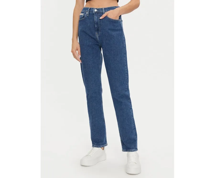 obrazek 1 Calvin Klein Jeans Jeansy Authentic J20J224006 Granatowy Straight Fit