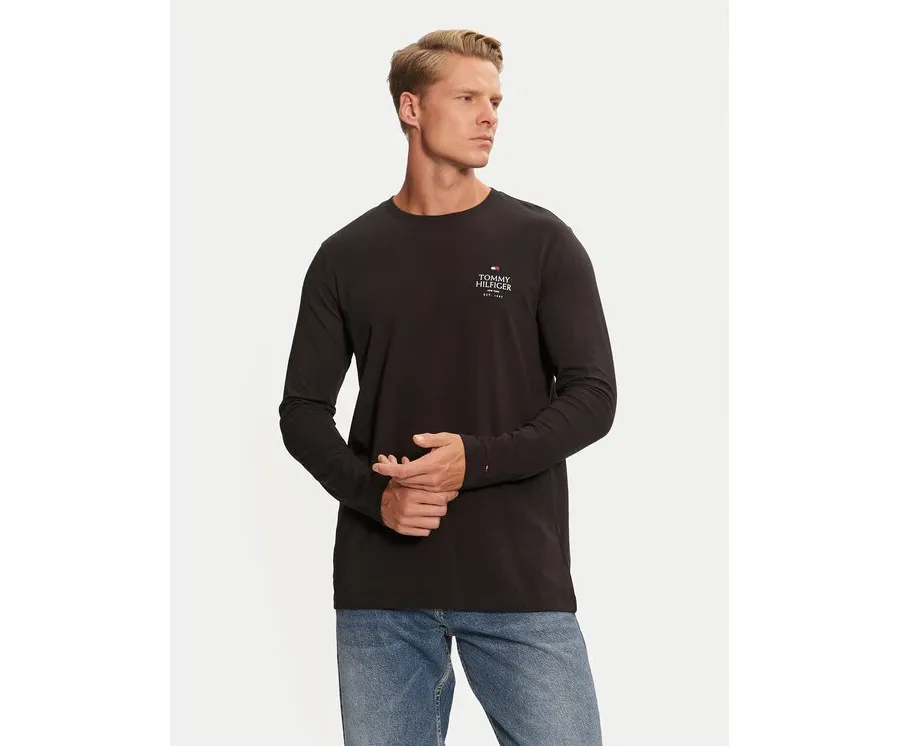 obrazek 1 Tommy Hilfiger Longsleeve MW0MW36501 Czarny Regular Fit