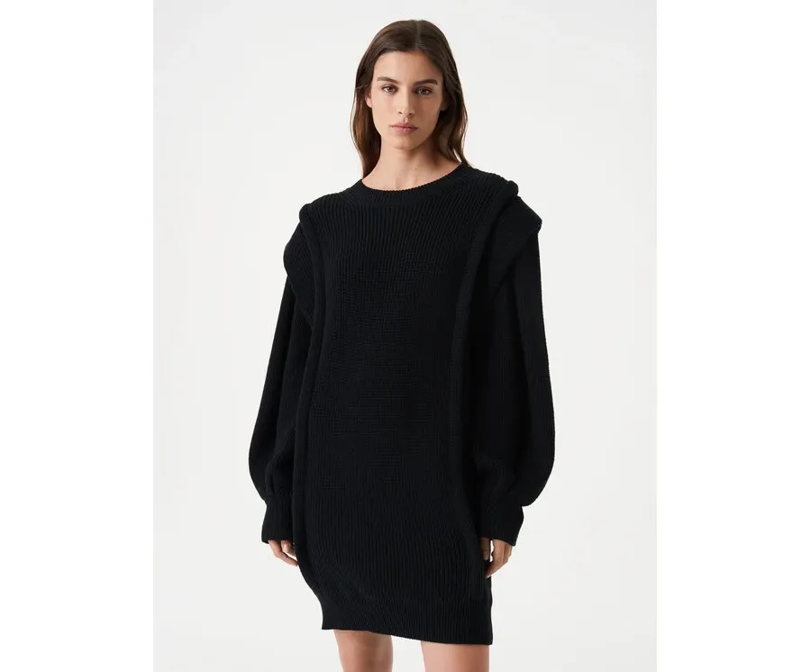 obrazek 1 IRO Sukienka dzianinowa Lorely AR641 Czarny Relaxed Fit