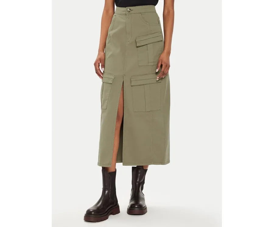 obrazek 1 Gestuz Spódnica midi 10908161 Zielony Regular Fit