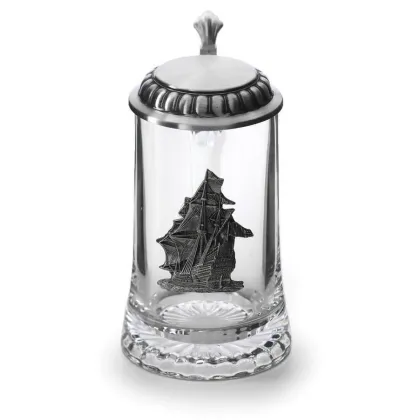 Zdjęcie Kufel do piwa z ozdobą w kształcie statku