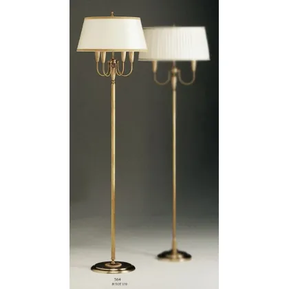 Zdjęcie Lampa podłogowa „Fused” z czterema światłami z białym stożkowym kloszem – Il Paralume Marina