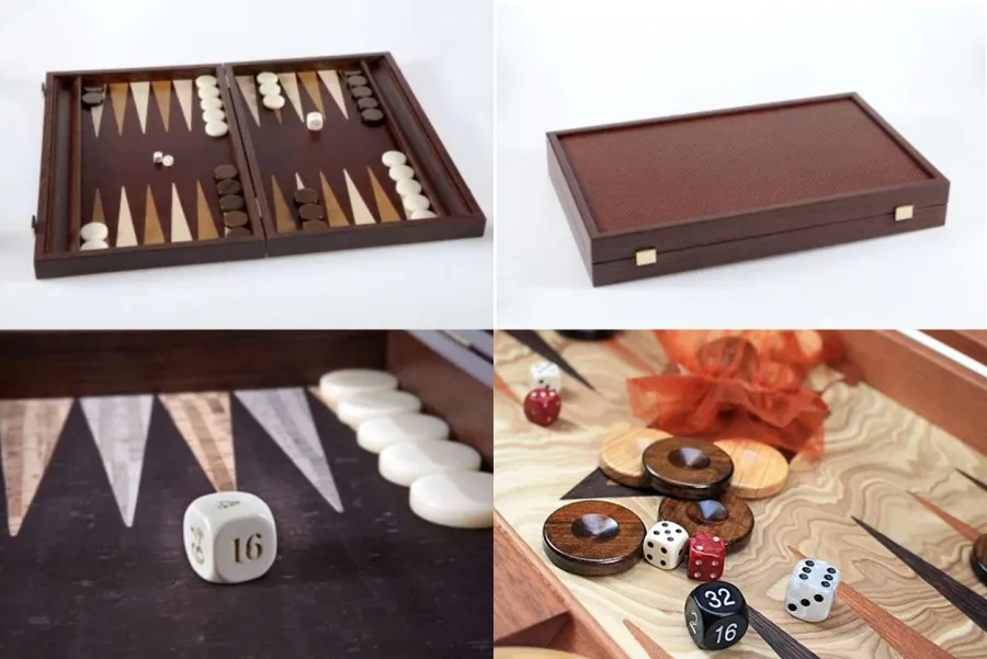obrazek 2 Unikatowe brązowe backgammon!