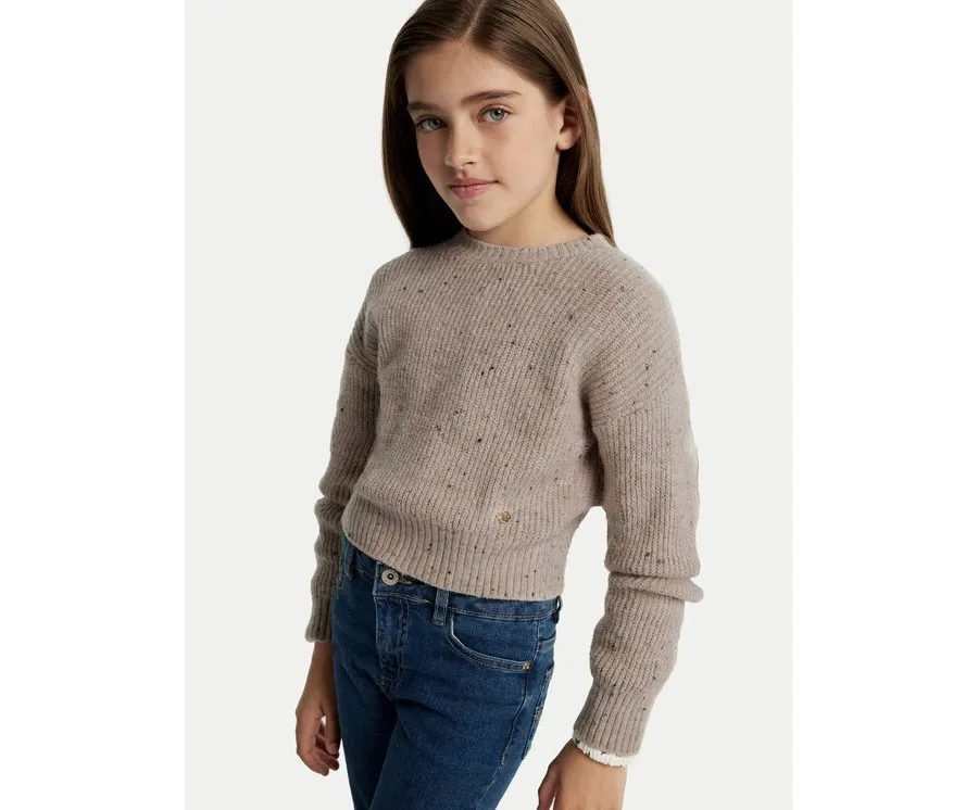 obrazek 1 Mayoral Sweter 7305 Brązowy Regular Fit