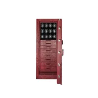 Picture Original Churchill Red Croco safe with 12 watch rotators