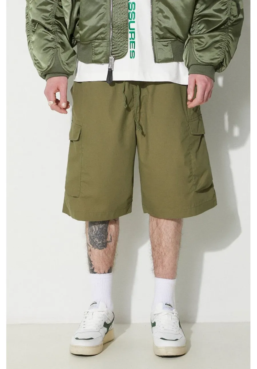 obrazek 1 Universal Works szorty Parachute Short męskie kolor zielony 30159.OLIVE