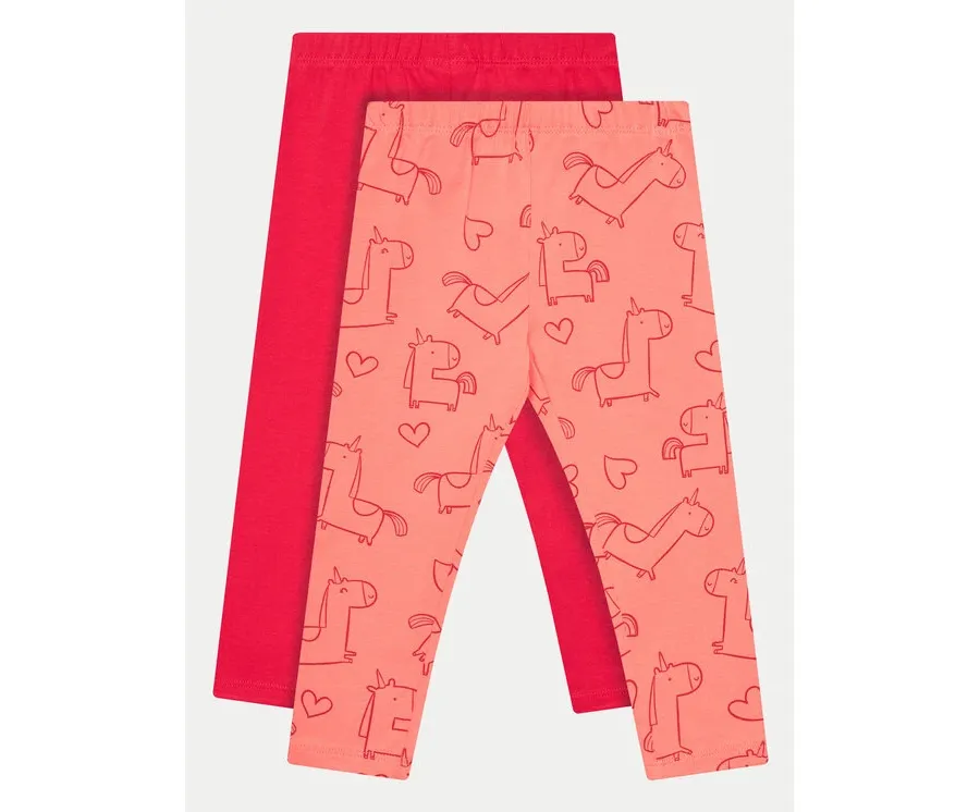 obrazek 1 OVS Komplet 2 par legginsów 1975848 Pomarańczowy Slim Fit