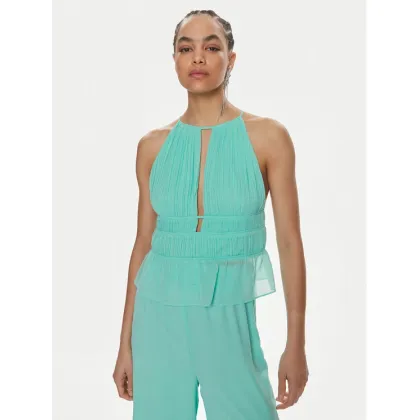 Zdjęcie Patrizia Pepe Bluzka 2C1540/A061-CA03 Turkusowy Regular Fit