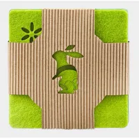 Picture Various felt cup coasters