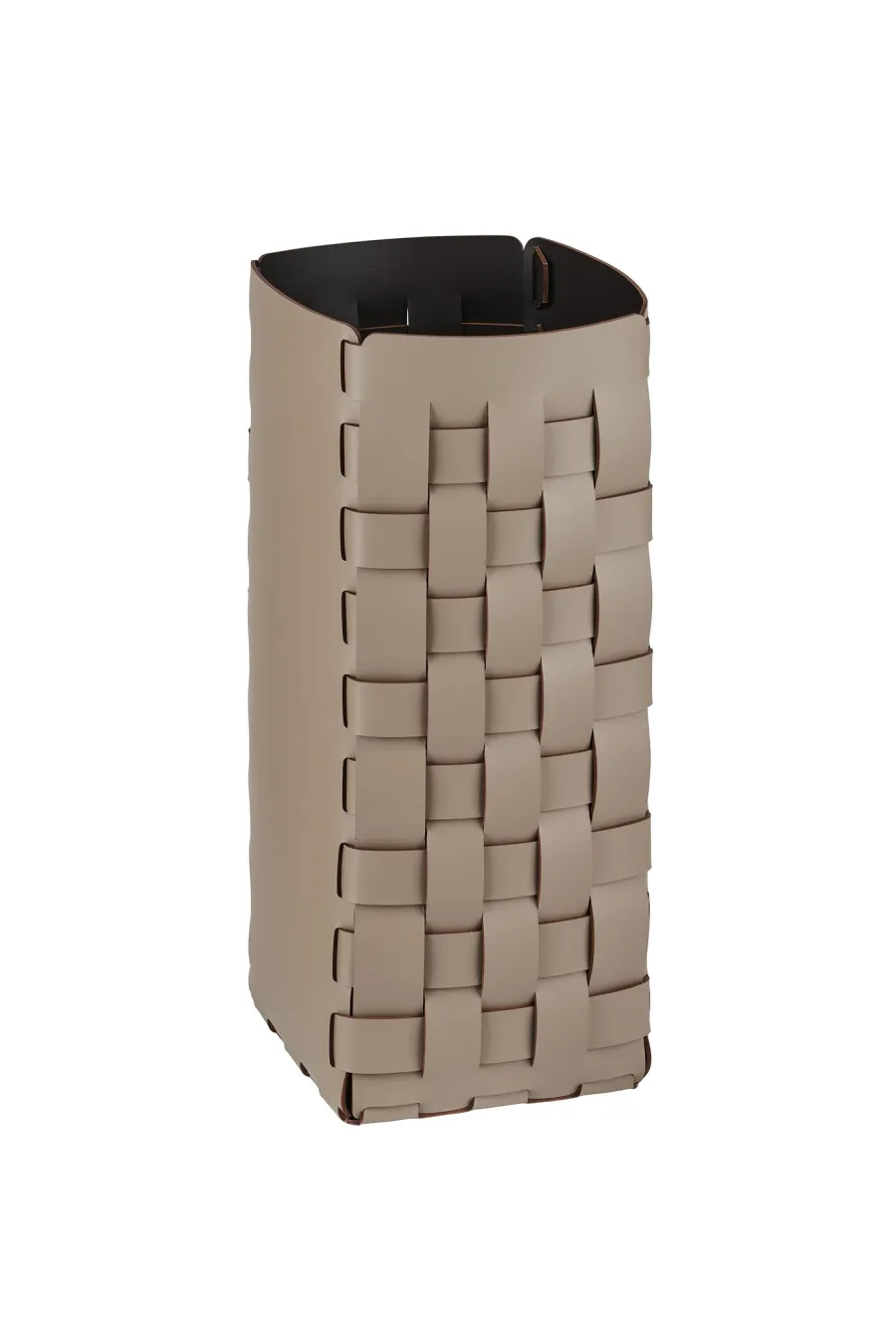 obrazek 1 Skórzany kosz na parasole 20x20xH51 cm w kolorze cappuccino