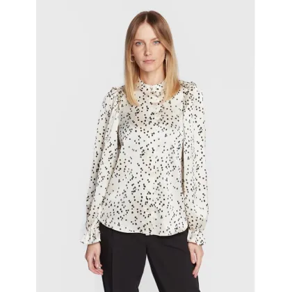 Zdjęcie Bruuns Bazaar Bluzka Acacia Fria BBW3195 Écru Regular Fit