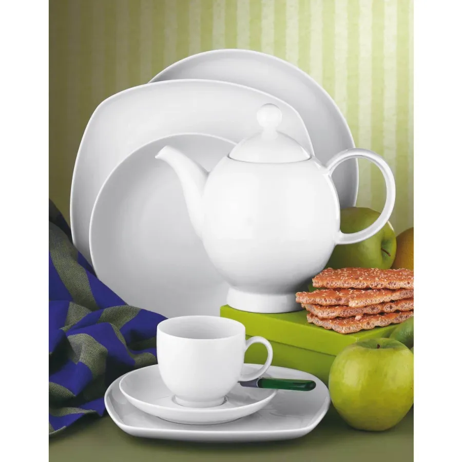 obrazek 4 Duża porcelanowa filiżanka do kawy o nowoczesnym kształcie - Seltmann Weiden