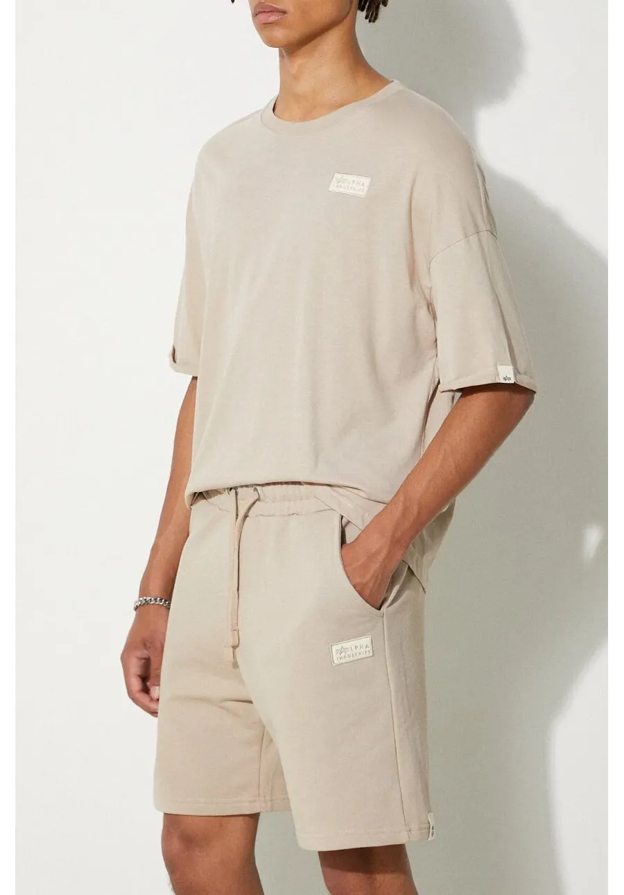 obrazek 1 Alpha Industries szorty bawełniane kolor brązowy 106365.627-BRAZOWY