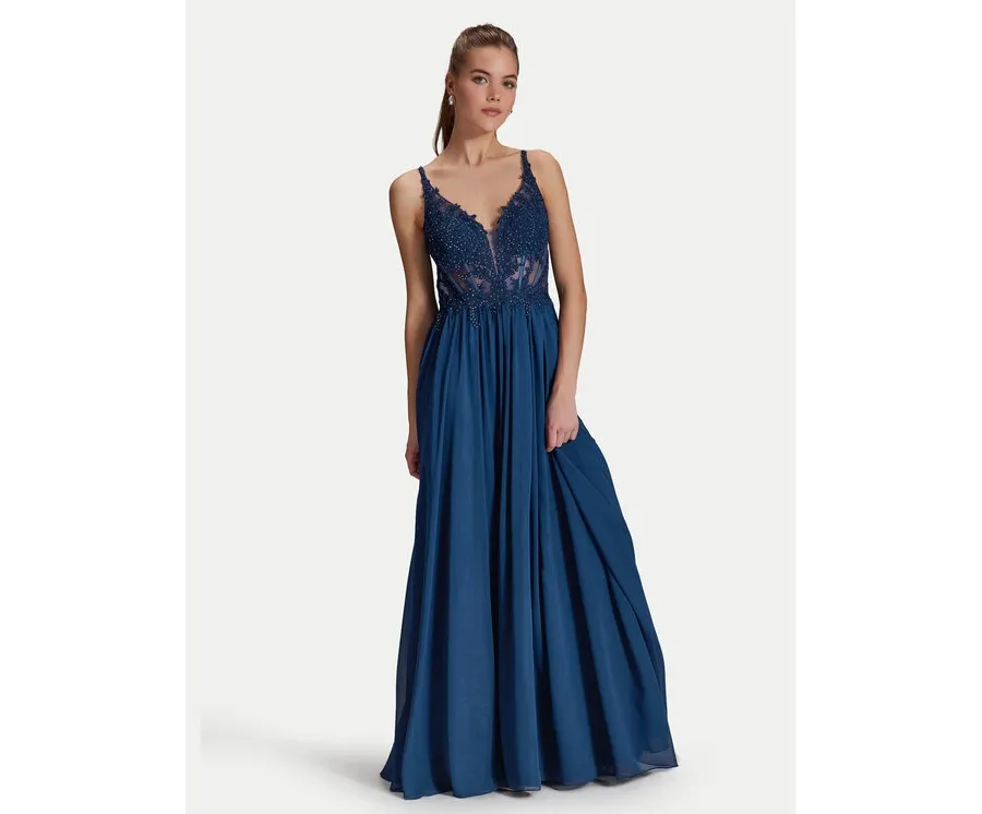 obrazek 1 Hey Kyla Sukienka wieczorowa 5AI081HK Granatowy Slim Fit