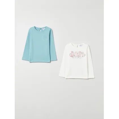 Zdjęcie OVS Komplet 2 bluzek 1843645 Zielony Regular Fit