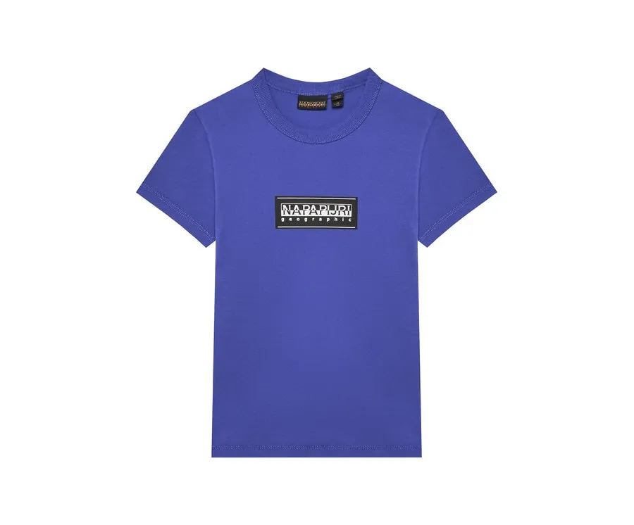 obrazek 1 Napapijri T-Shirt S-Chamois NP0A4HYL M Niebieski Regular Fit