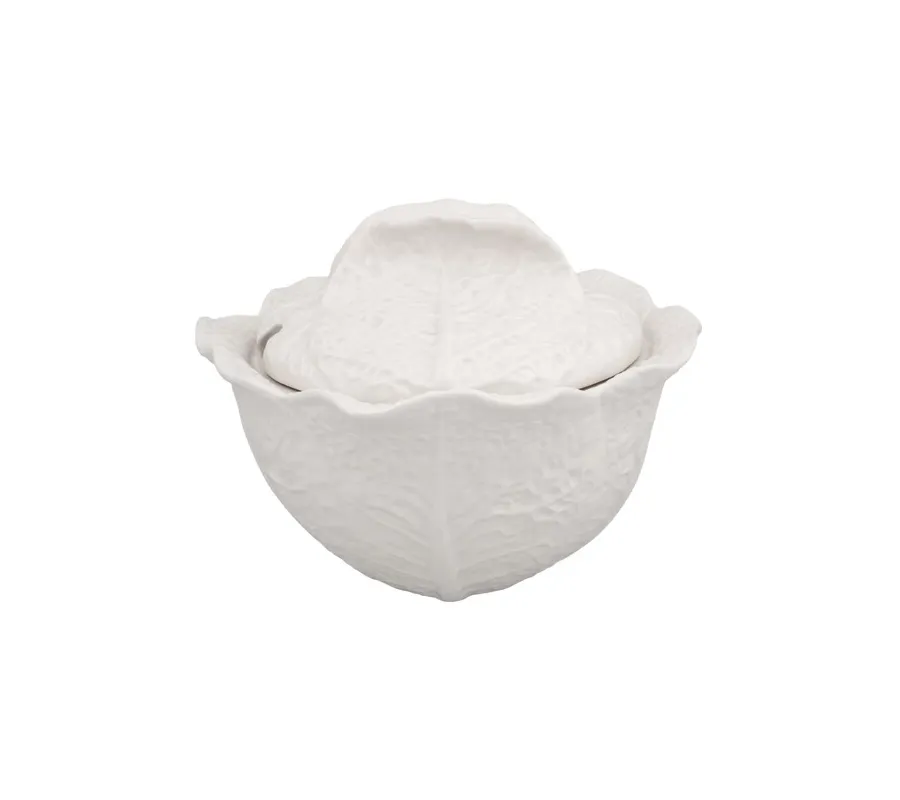 obrazek 1 Beżowa waza 3l ceramiczna w stylu wiejskim - Bordallo Pinheiro