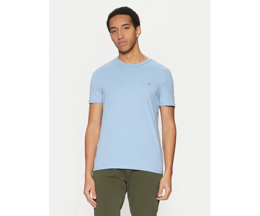 obrazek 1 Tommy Jeans T-Shirt Jaspe DM0DM20363 Błękitny Slim Fit