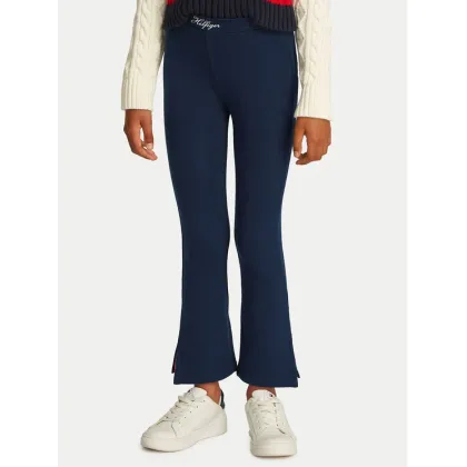 Zdjęcie Tommy Hilfiger Legginsy Varsity KG0KG08301 Granatowy Flare Fit