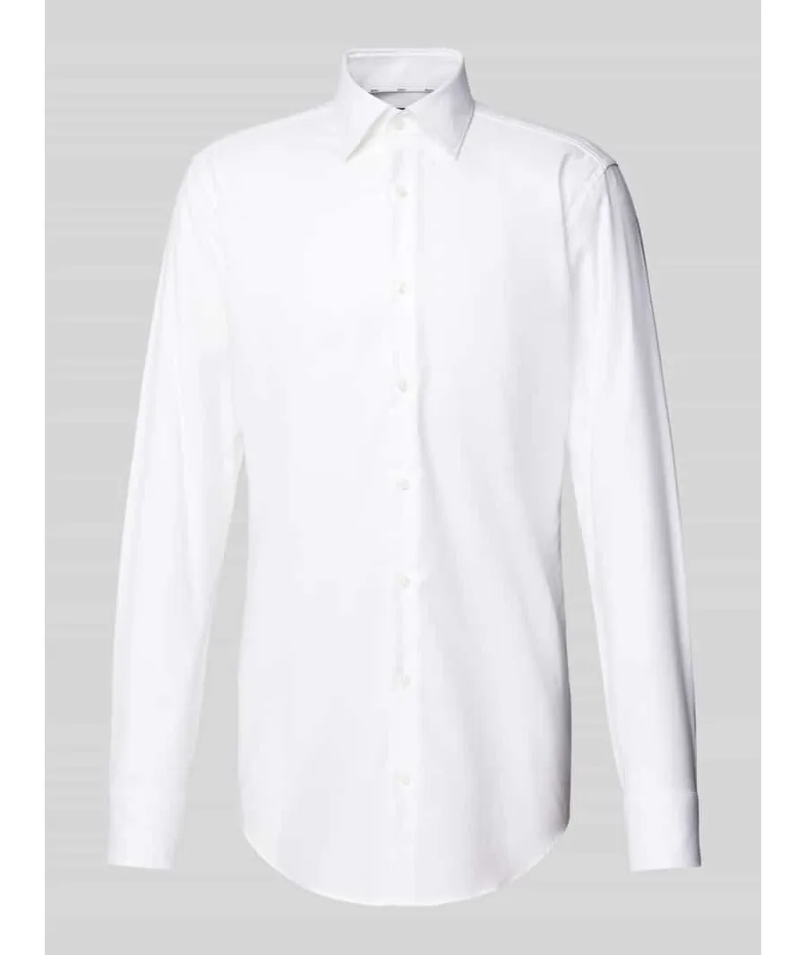 obrazek 1 Koszula biznesowa o kroju slim fit z kołnierzykiem typu kent model ‘Hank’