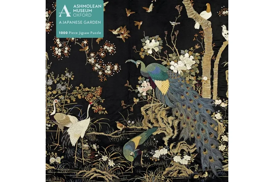 obrazek 1 Puzzle dla dorosłych Ashmolean Museum: Haftowanie z pawiem - Flame Tree Publishing