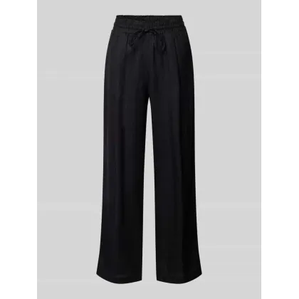 Zdjęcie Spodnie lniane z szeroką nogawką i tunelem model ‘Marou Ros’