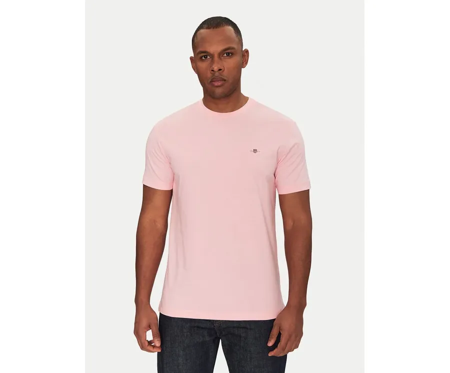 obrazek 1 Gant T-Shirt Shield 2003184 Różowy Regular Fit