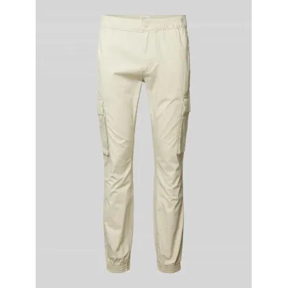 Zdjęcie Spodnie cargo o kroju skinny fit z naszywką z logo