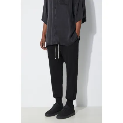 Zdjęcie Rick Owens spodnie dresowe kolor czarny gładkie DU01D1395.RIG.09
