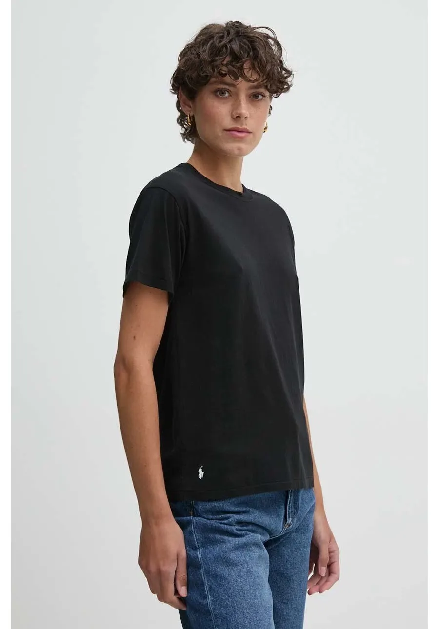 obrazek 1 Polo Ralph Lauren t-shirt bawełniany damski kolor czarny 211891561