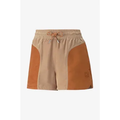 Zdjęcie Puma szorty damskie kolor beżowy wzorzyste high waist 538356.89-BEZOWY