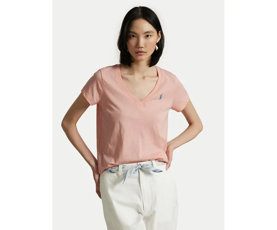 obrazek 1 Polo Ralph Lauren T-Shirt 211902403008 Różowy Straight Fit