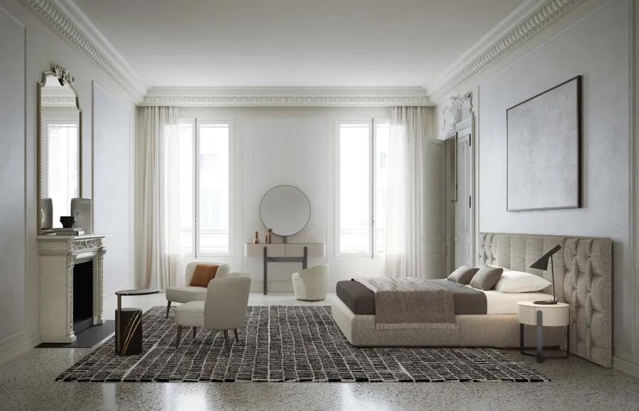 obrazek 5 Luksusowe włoskie łóżko w stylu modernistycznym - do sypialni