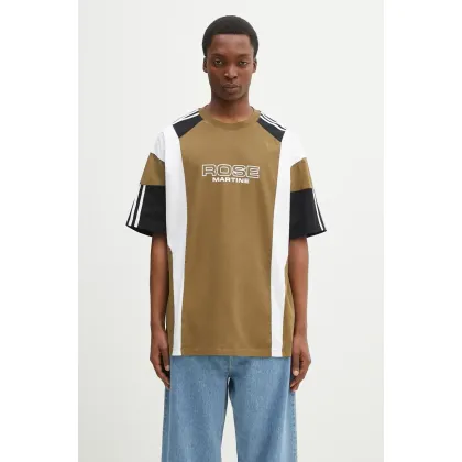 Zdjęcie Martine Rose t-shirt bawełniany Oversized Panelled kolor zielony wzorzysty 630JE01411D