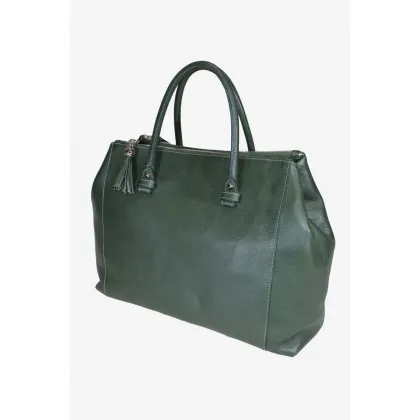 Zdjęcie Klasyczna torebka w kolorze oliwkowym - Terrida