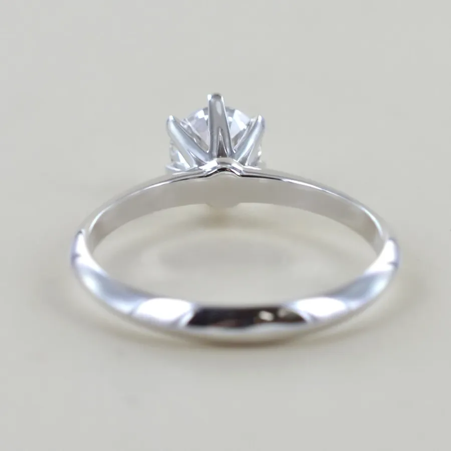 obrazek 6 Włoski pierścionek Solitaire Crown z brylantem