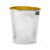 Zdjęcie Posrebrzany złocony wewnątrz kubek dla dziecka – Zaramella Argenti